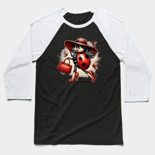 Elegant Ladybug Runway Baseball T-Shirt